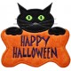 Purrrfectly Sweet Halloween Kitty Applique